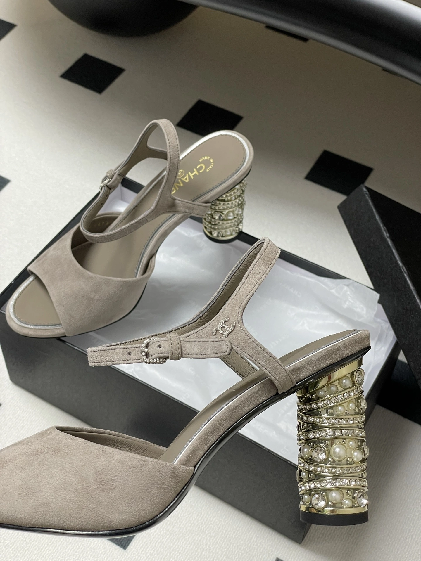 COCO-- 3h1958 G46097 B18550 NAAJY sheepskin Heel height：8.5CM item:E-X158C2040